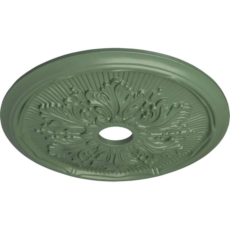 23 3/4"OD x 3 5/8"ID x 1 7/8"P Luton Leaf Ceiling Medallion