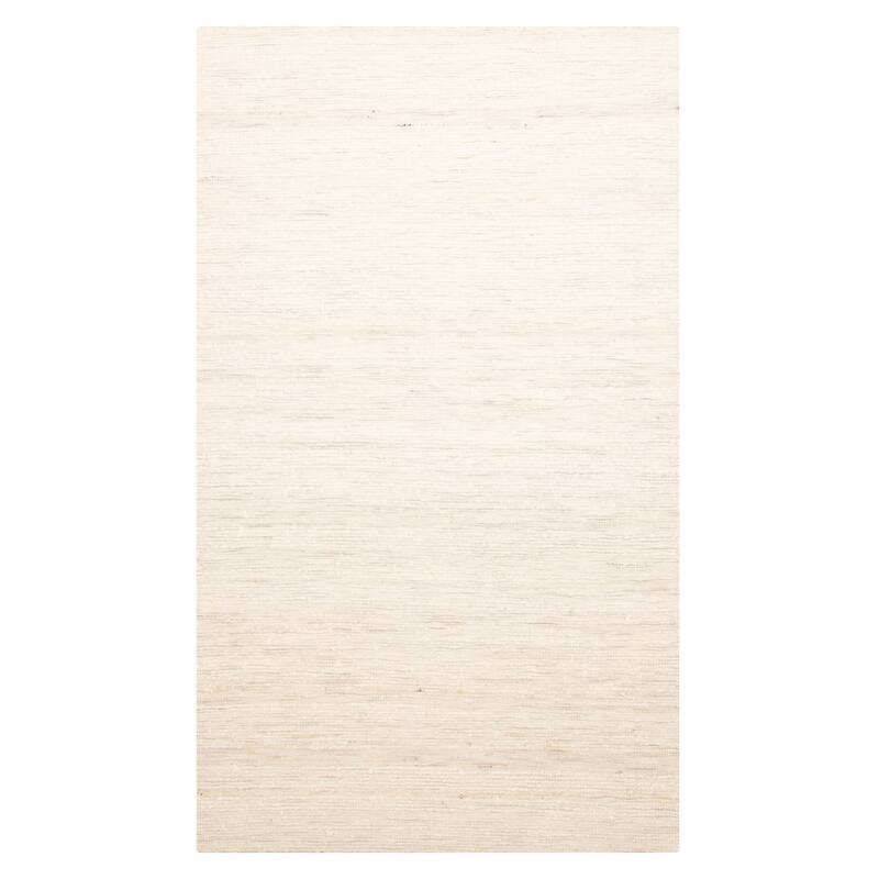 ECARPETGALLERY Braid weave Sienna Cream Wool Rug - 4'10 x 8'2