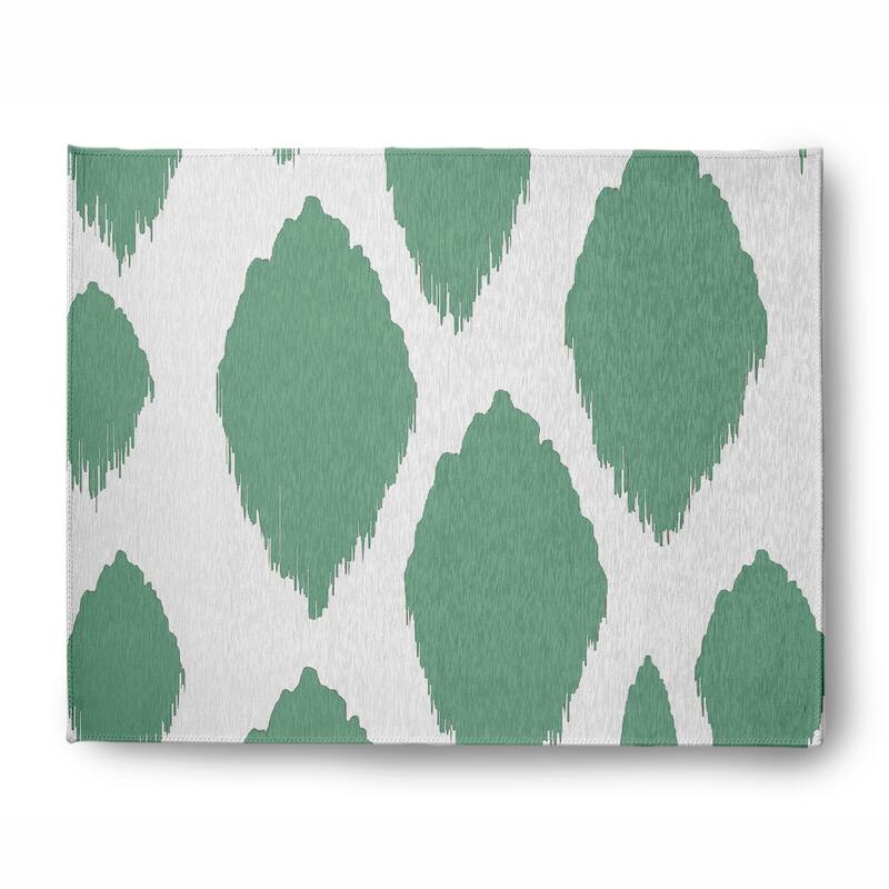 Web of Ikat Soft Chenille Rug - 8' x 10' - Light Green