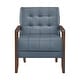 preview thumbnail 51 of 71, Leland Leather Match Accent Chair