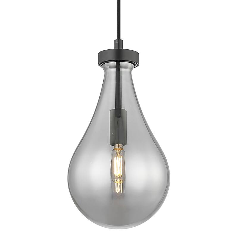 Innovations Lighting 451-1P-G451-7SM Owego 7" Wide Mini Pendant with - Matte Black