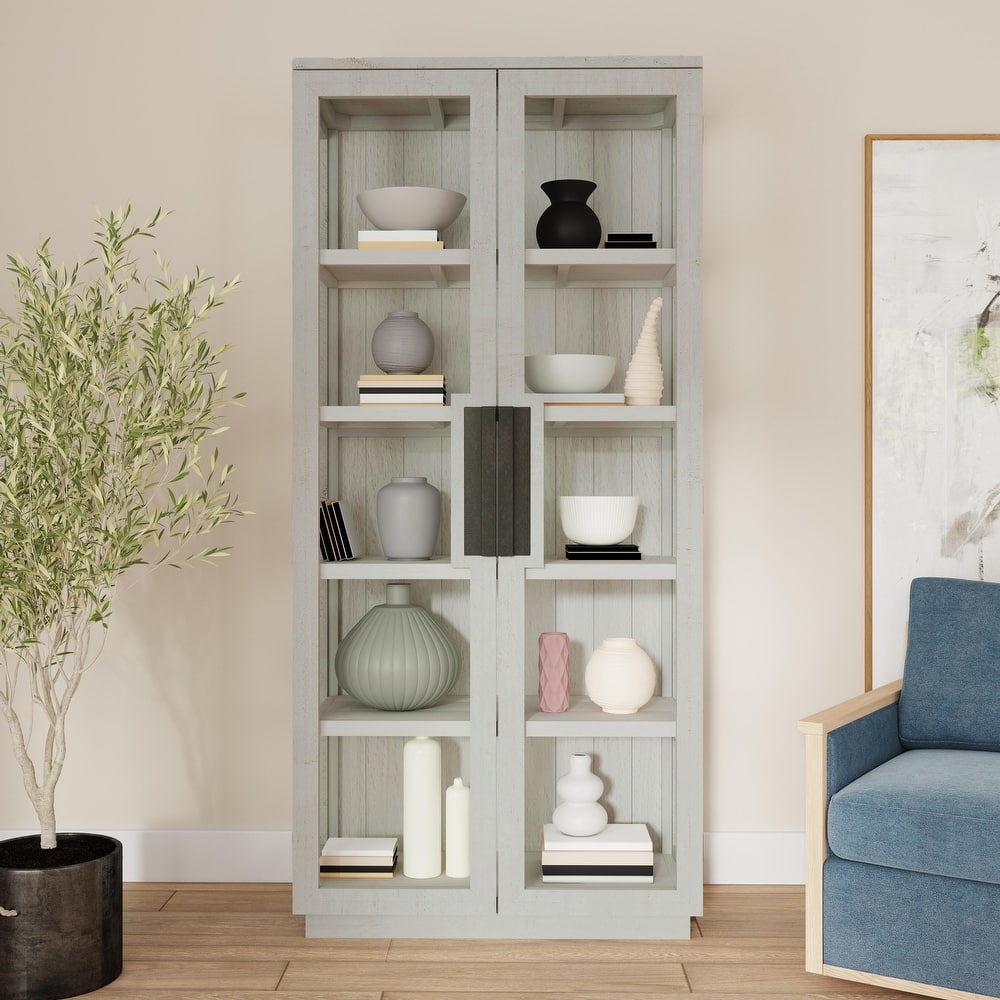 Classic Home Larson 82" Reclaimed Pine Wood Cabinet