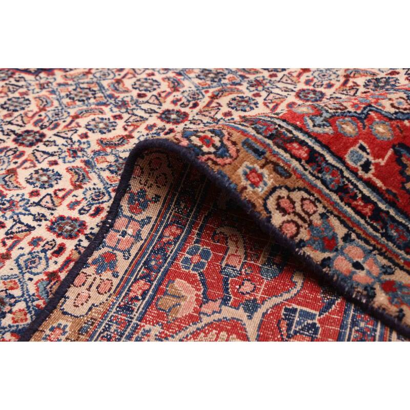 ECARPETGALLERY Hand-knotted Antalya Vintage Cream Wool Rug - 8'2 x 11'6