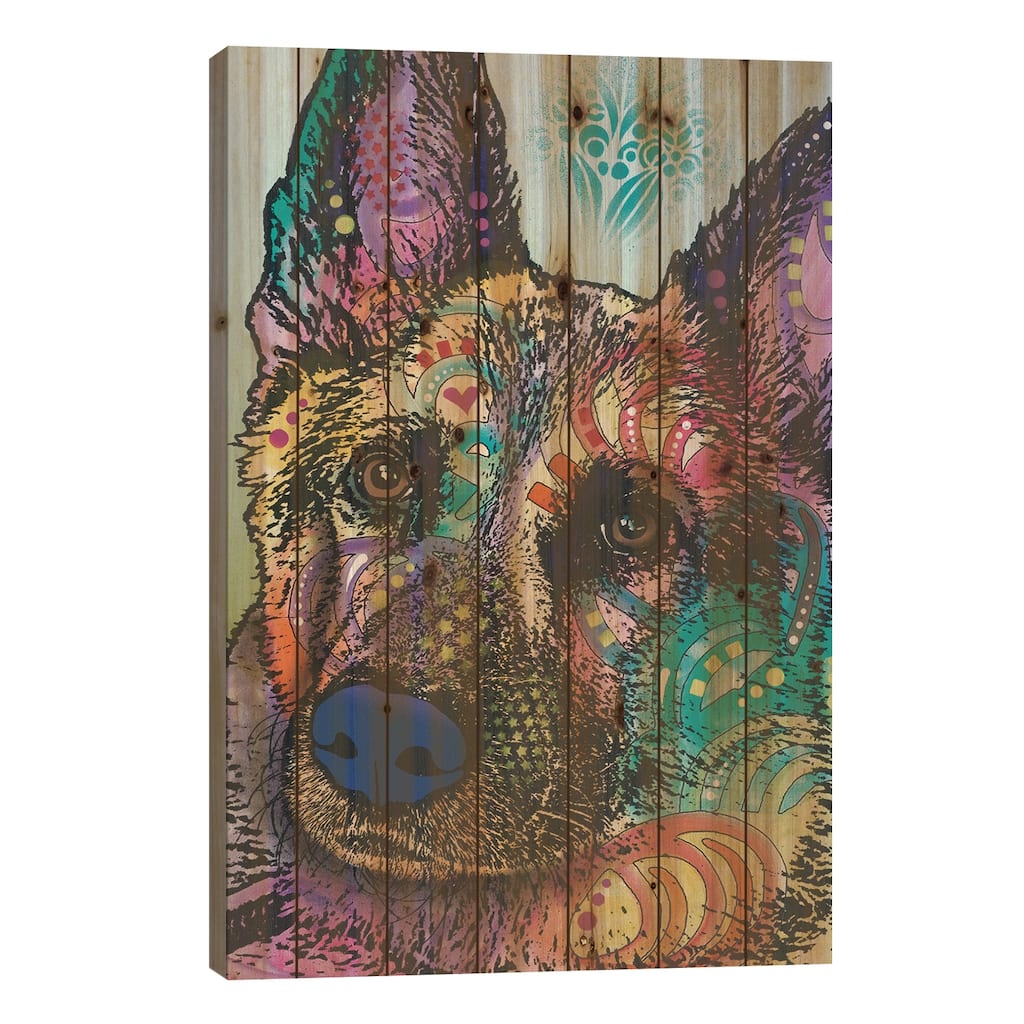 Reza Print On Wood by Dean Russo - Multi-Color