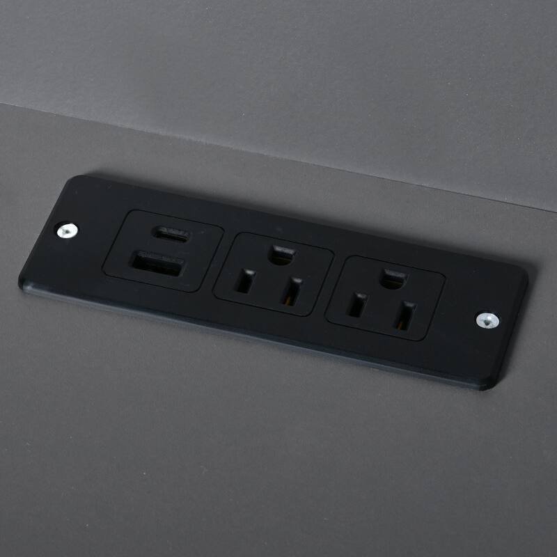 80.1'' Tall Kitchen Pantry Cabinet, Shaker Storage Cupboard w/ Power Outlets, Drawers, Wine Rack, Adjustable Shelves