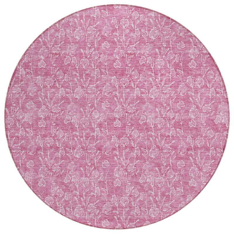 HomeRoots Floral Transitional Rectangle Outdoor Rug