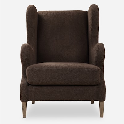 Uttermost 23839 Serpentine 30" Wide Wood Framed Polyester Accent Chair