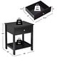 preview thumbnail 4 of 8, Costway Nightstand with Drawer Storage Shelf Wooden Bedside Sofa Side