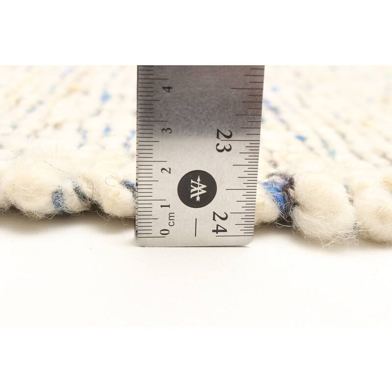 ECARPETGALLERY Braid weave Sienna Cream Wool Rug - 5'5 x 7'5