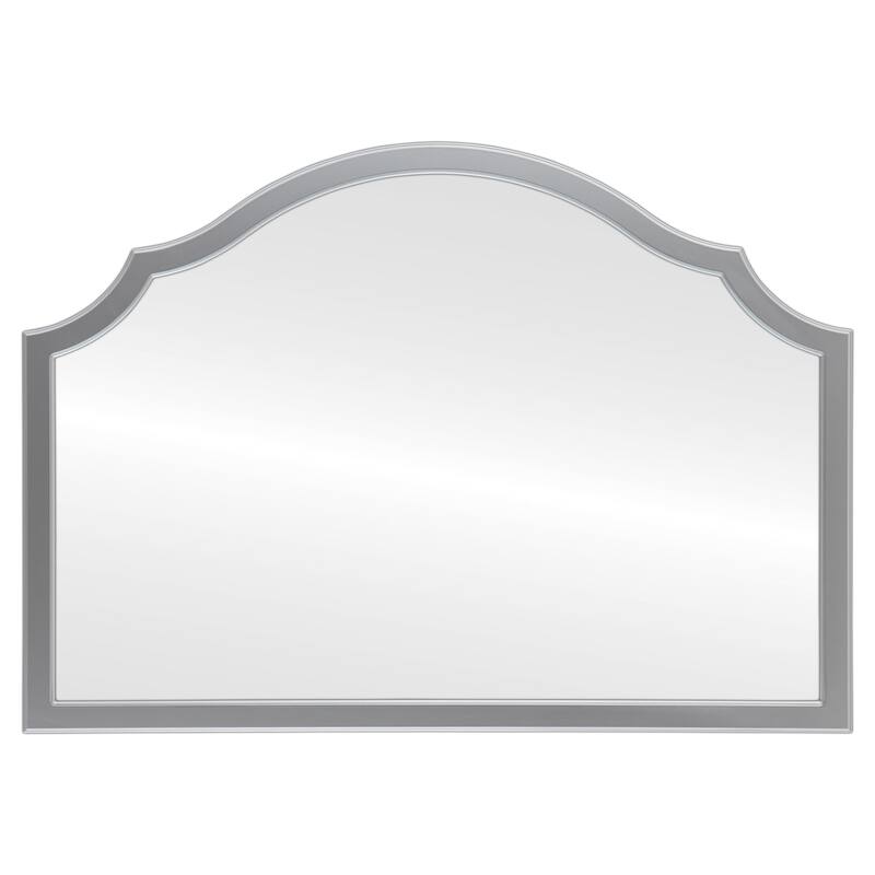 Mifflin Framed Mantel Mirror - Peaks Cathedral - 38.4x27.4 - Silver