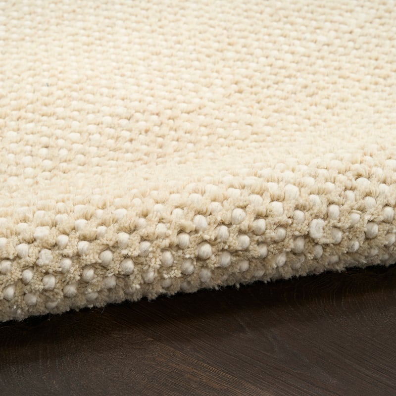 DKNY Pure Rows Handwoven Farmhouse Wool Indoor Rug