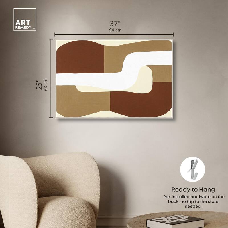 Minimal Wavy III Canvas by Art Remedy