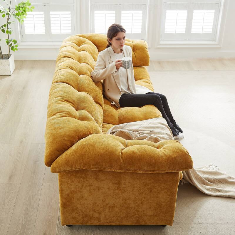 Comfortable Chenille Sofa for Various Spaces, Enhancing Interior Style