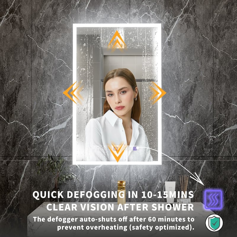 Modland 20x32" LED Recessed or Surface Medicine Cabinet with Mirror