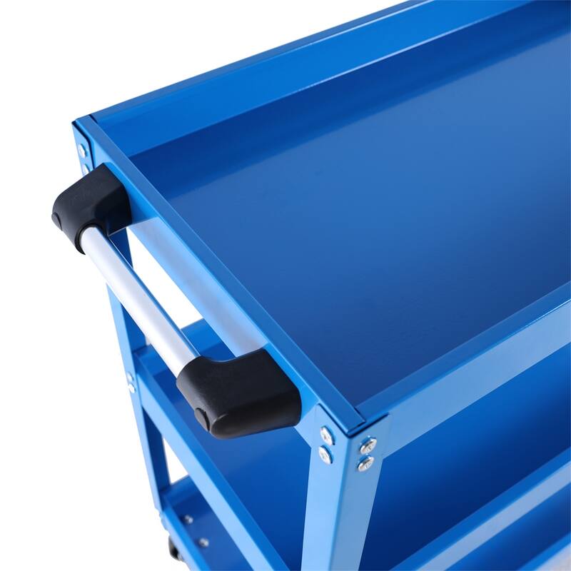 3 Tier Rolling Mechanic Tool Cart w/Lockable Wheels, 450 LBS Capacity