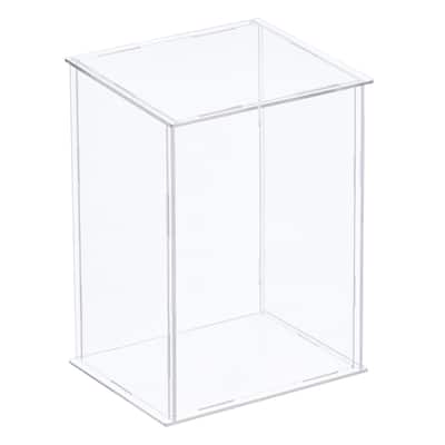 Clear Display Case, Acrylic Assemble Box 25x15x35cm for Collectibles