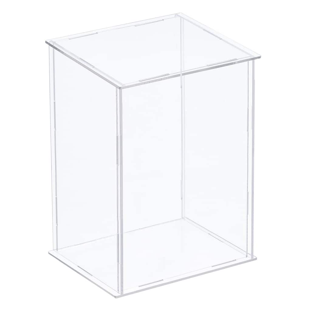Clear Display Case, Acrylic Assemble Box 25x15x35cm for Collectibles