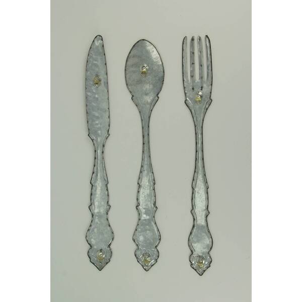 Filipino Wooden Spoon And Fork Wall Decor