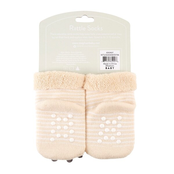 beige baby socks