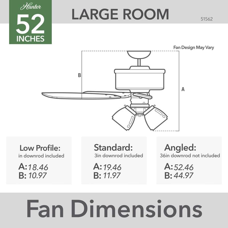 Hunter 52" Oakland Noble Bronze Ceiling Fan with LED Light and Pull Chain - Farmhouse - Caged - Rustic - SureSpeed Technology!