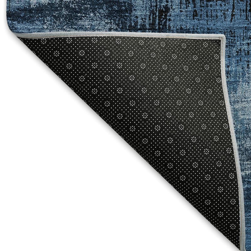 Premium Washable Super Soft Brushstrokes Modern V Mayfield Rug