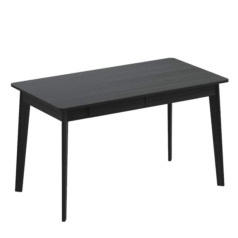 Modern Computer Desk Wood Work Tables With 2 Drawers