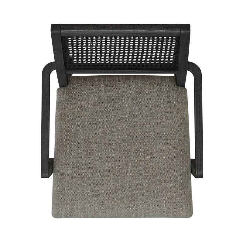 Caruso Heights Blackstone Panel Back Arm Chair (Set of 2)