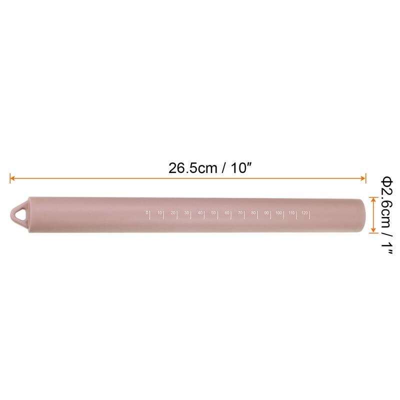 Silicone Rolling Pin 10" Stainless Steel Inner Core Dough Roller