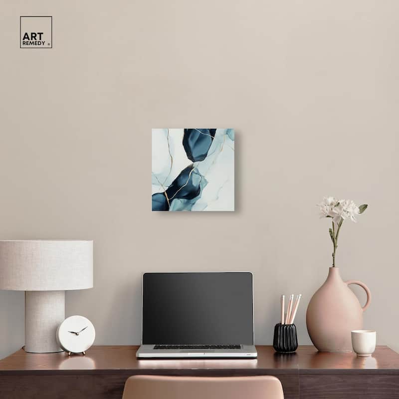 Cerulean Flow III Canvas by Art Remedy, Gallery Wrapped