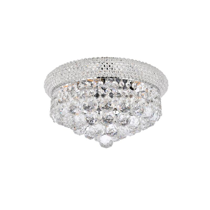 Somette Geneva 6-light 14-inch Flush-Mount Chandelier - 14 Inch