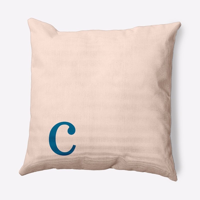 Modern Monogram Decorative Throw Pillow - 26" x 26" - c