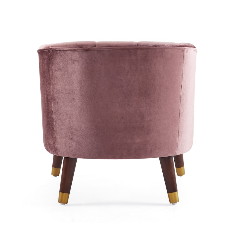 Roomfitters Modern Accent Chair with Wooden Legs, Upholstered Chairs, Stylish and Comfortable Design, for Living Room or Bedroom