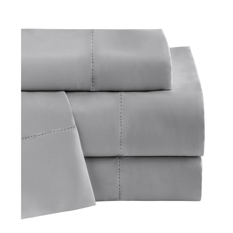 Solid Colored Rayon from Bamboo Breathable Deep Pocket Bed Sheet Set - King - Black Pearl