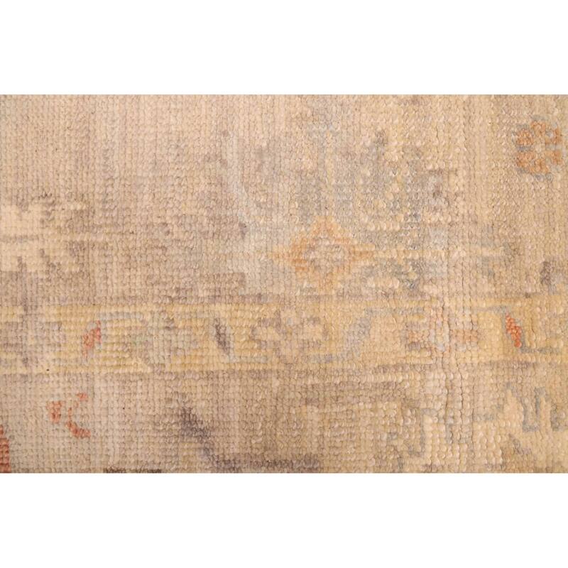 ECARPETGALLERY Hand-knotted Kavya Oushak Beige Wool Rug - 9'1 x 12'1