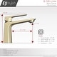 preview thumbnail 17 of 34, STYLISH Single Handle Bathroom Faucet - Faucet Height: 5 7/8" | Spout Height: 4 1/16"