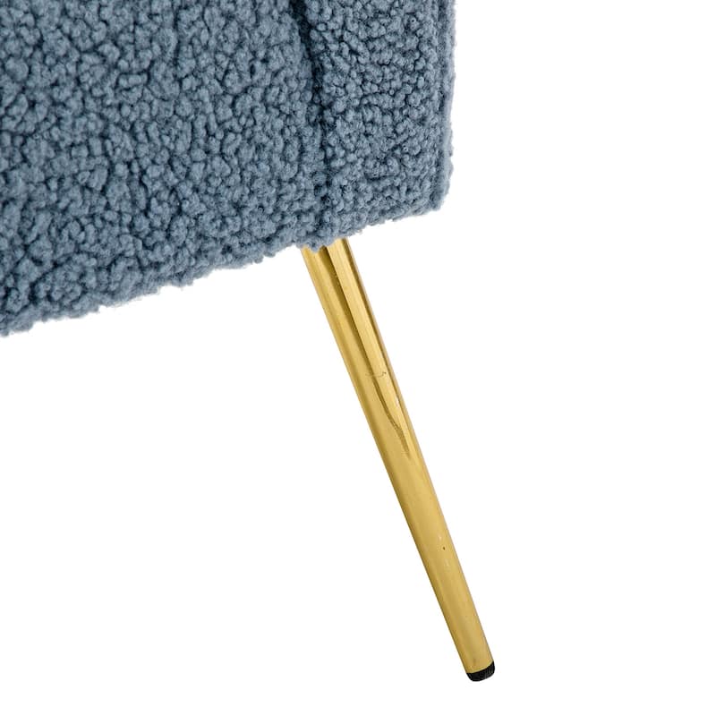 Rovigo Modern Upholstered Living Room Chair Barrel Chair with Metal Legs Set of 2 by HULALA HOME