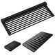 preview thumbnail 26 of 102, Kraus Silicone Drying Rack Mat 20.5x12.75" Rack, 14.75x8.1" Mat, 4.5x3.1" Holder - Black