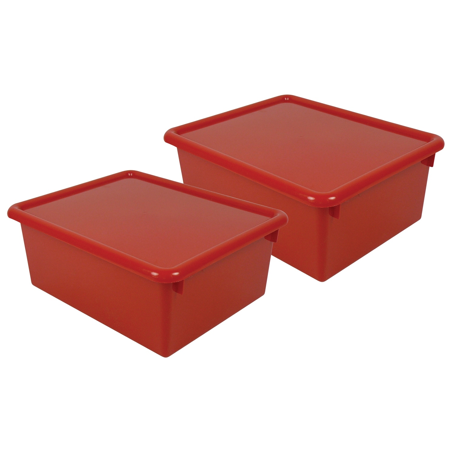 Romanoff Stowaway 5" Letter Box with Lid, Red, Pack of 2