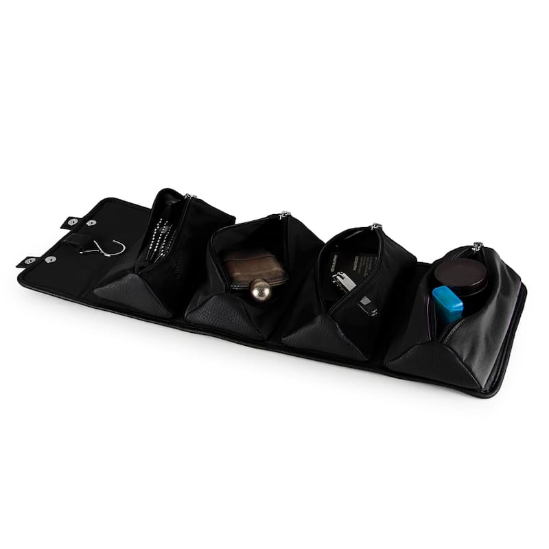 Bathroom Organizer with Funcitonal Pouches and Privacy