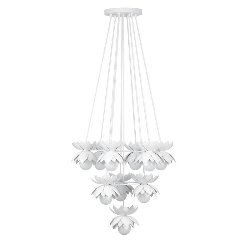 Savoy House 1-6914-10 Pacha 10 Light 25" Wide Waterfall Chandelier