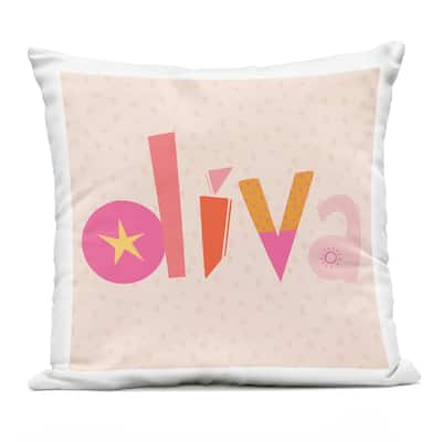 Stupell Diva Patterned Whimsical Text Printed Outdoor Throw Pillow Design by Sazerelli Designs