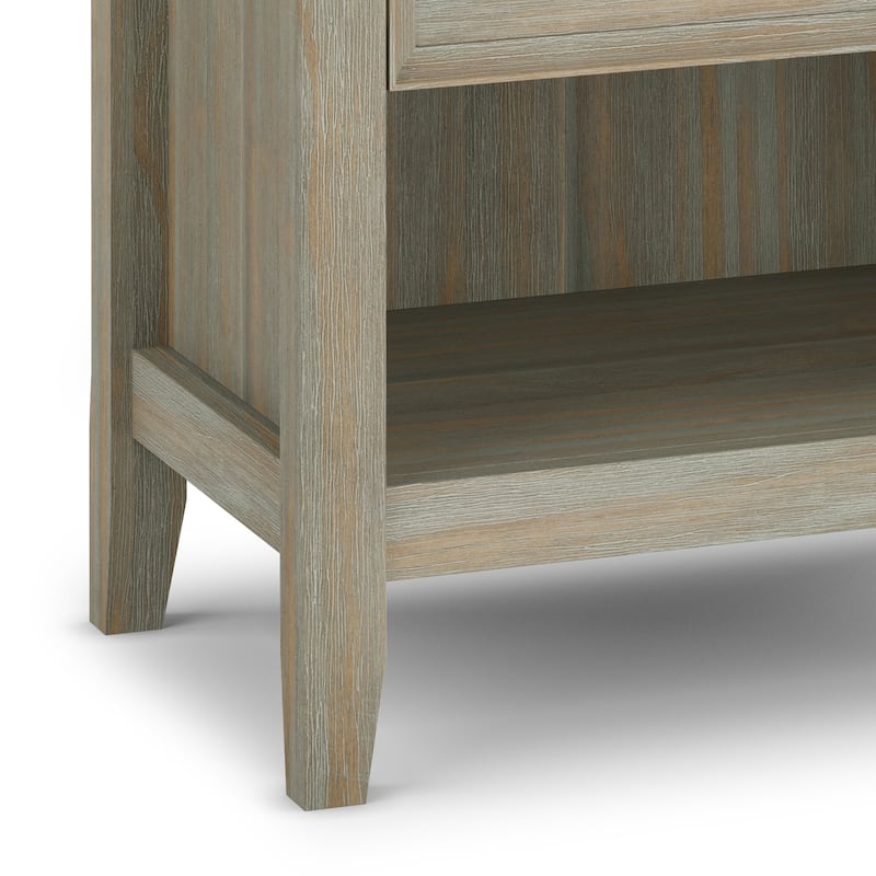 WYNDENHALL Halifax SOLID WOOD 24 inch Wide Bedside Nightstand Table