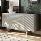 preview thumbnail 3 of 19, Clihome Mid-century Wood 4-Door Buffet Sideboard Cabinet