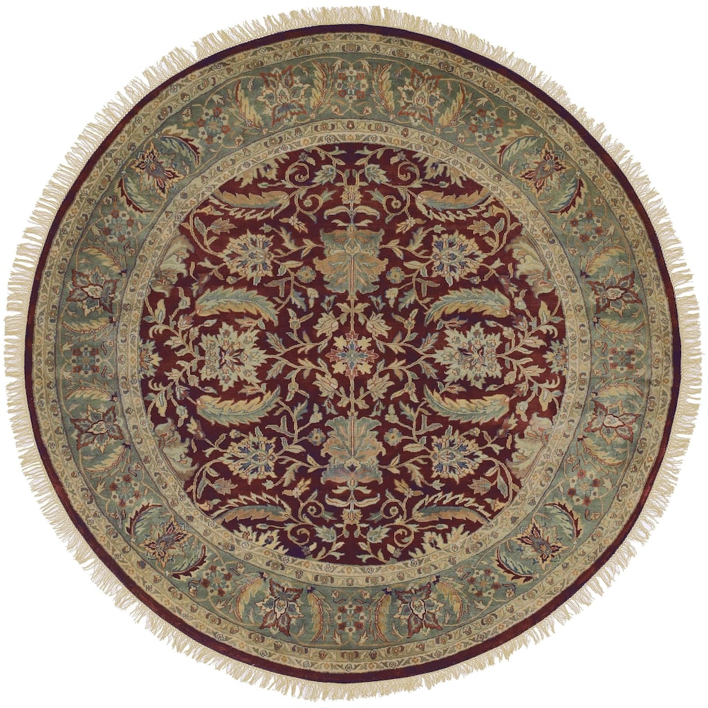 Hand-knotted Legacy New Zealand Wool Area Rug - 8' Round