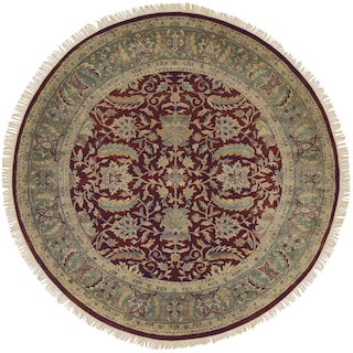 Hand-knotted Legacy New Zealand Wool Area Rug - 8' Round