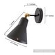 preview thumbnail 6 of 5, Carbon Loft Merida Adjustable Black 1-light Wall Lamp Sconce - W6.3"x H9.5"x E9"