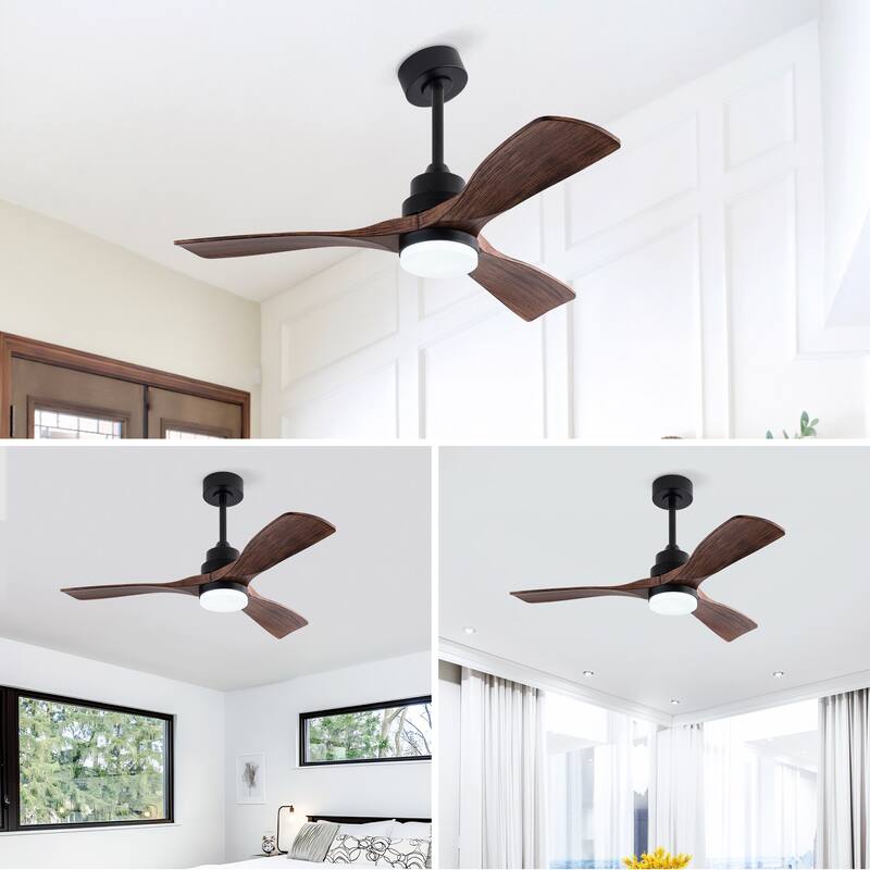 42" Ceiling Fans with Lights and Remote, Noiseless Reversible DC Motor