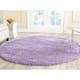 SAFAVIEH California Shag Izat 2-inch Thick Area Rug - 6'7" x 6'7" Round - Lilac