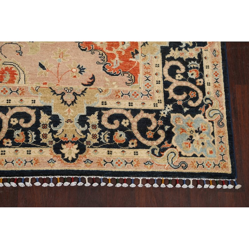 Eye-catching Floral Khotan Oriental Area Rug Wool Hand-knotted Carpet - 8'0" x 9'8"