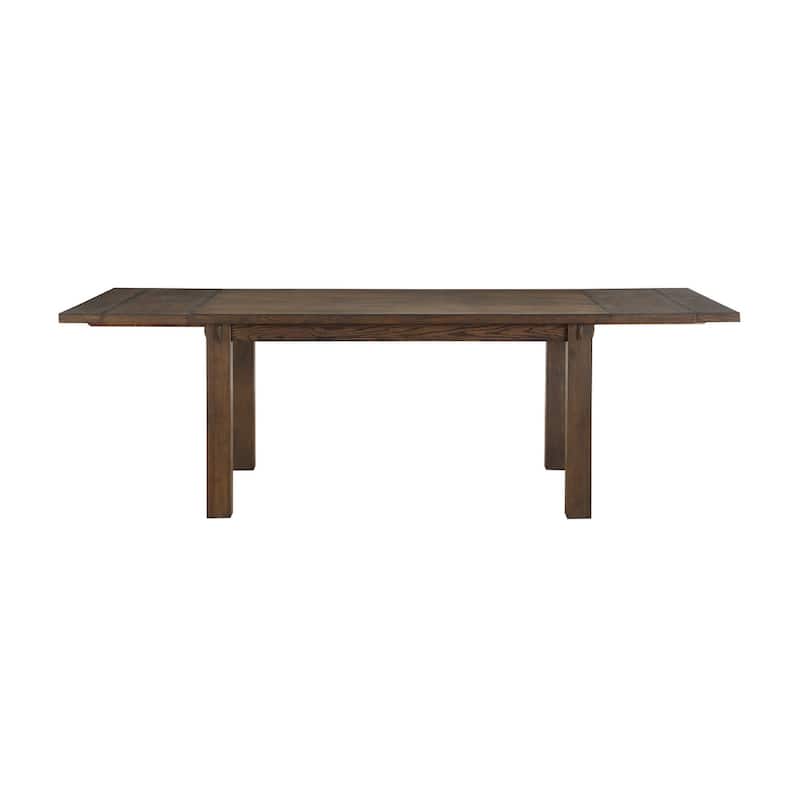 Sabrina Dark Oak Dining Table with Extension Leaf